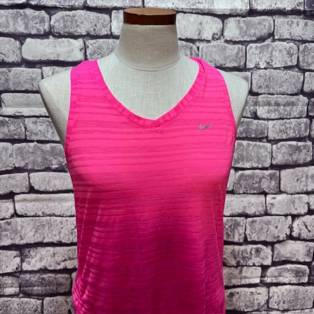 Nike Dri Fit Pink Racer Back Tank Size L - Picture 2 of 6